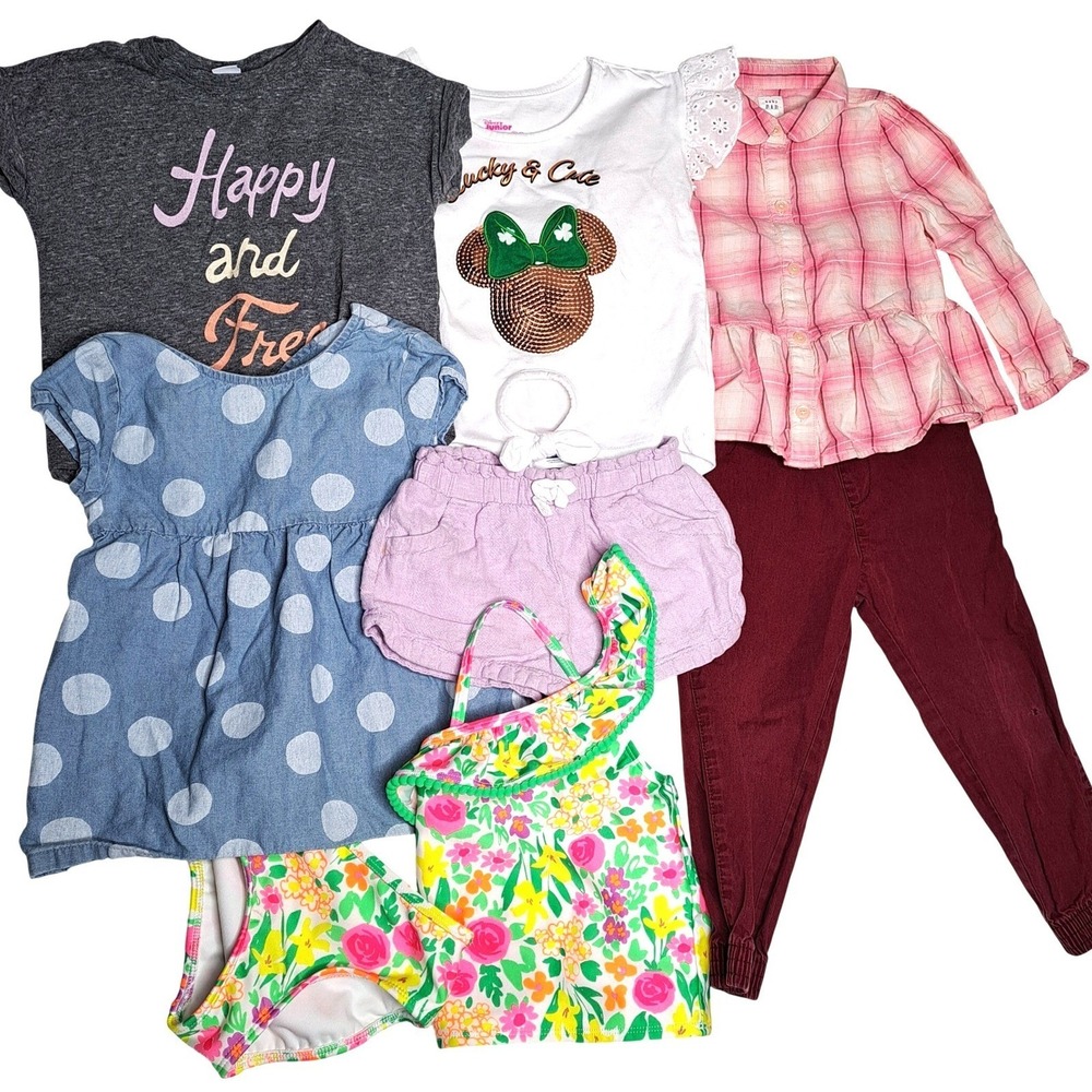 Kids 3T Girl 8 Piece Bundle Gap Old Navy Disney Carters Cat&Jack Childrens Place